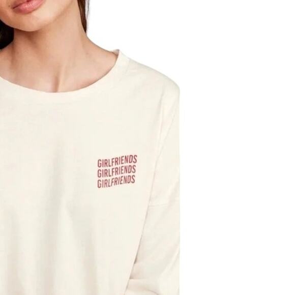 Mate The Label Organic Cotton Girlfriends 3/4 Length Sleeve Tee Size Small NWT - Picture 4 of 8